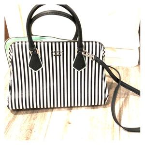 Guess   Purse Black and White striped